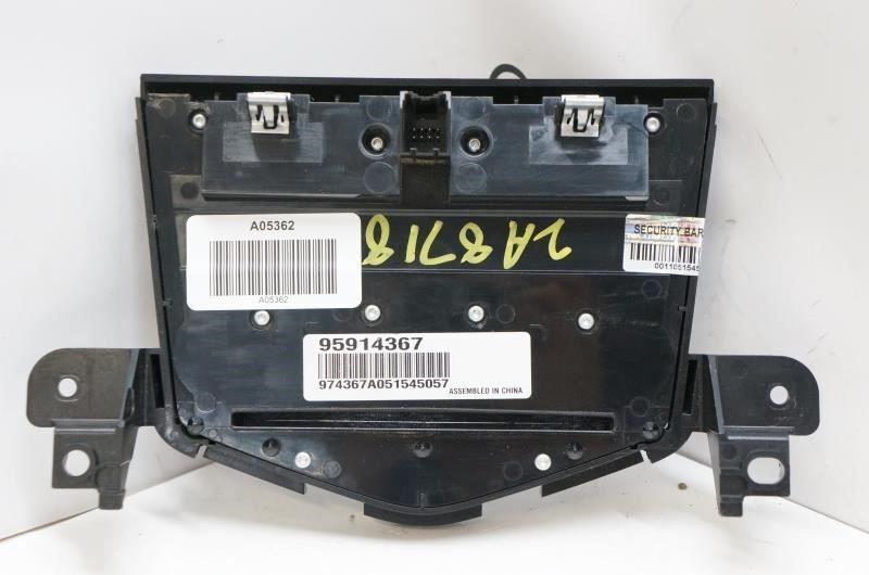 2012-2016 Chevrolet Cruze Faceplate AM FM Radio Control Panel 95914367 OEM - Alshned Auto Parts