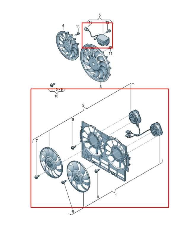 2009-17 Audi Q5 Premium 2.0L Dual Radiator Cooling Fan Motor Assy 8K0-121-003-P - Alshned Auto Parts