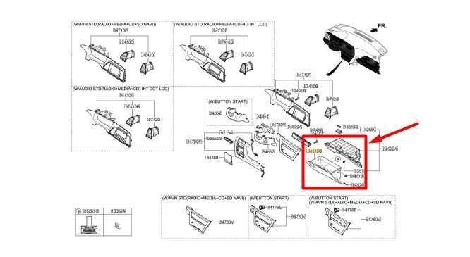 2015-2019 Hyundai Sonata Glove Box Storage Compartment 84501-C2400 OEM - Alshned Auto Parts