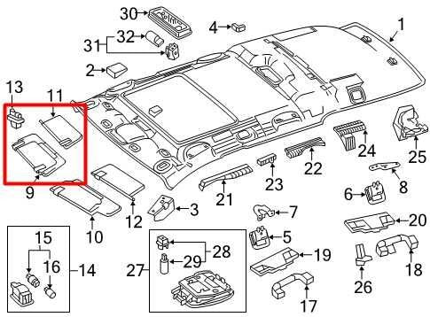 10-13 MercedesBenz E350 Sport Front Right Side Sun Visor w/ illuminated Mirror - Alshned Auto Parts