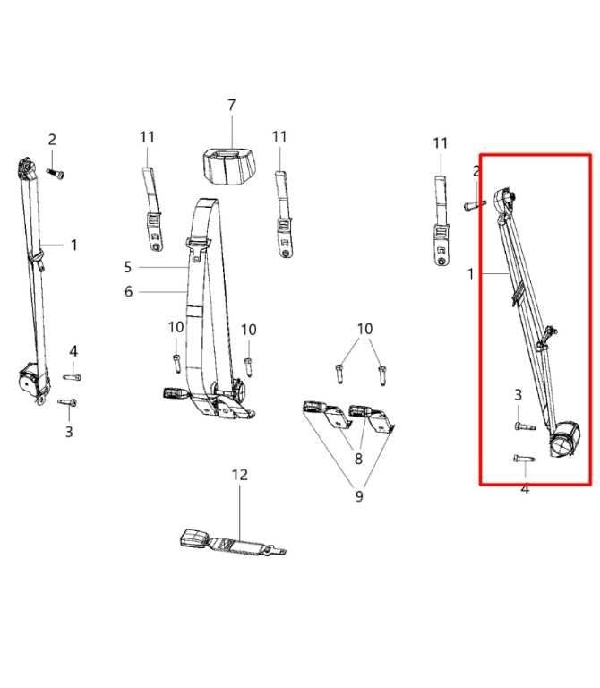 2013-18 Ram 2500 Tradesman Crew Cab Rear Driver Left 2nd Row Seat Belt Retractor - Alshned Auto Parts