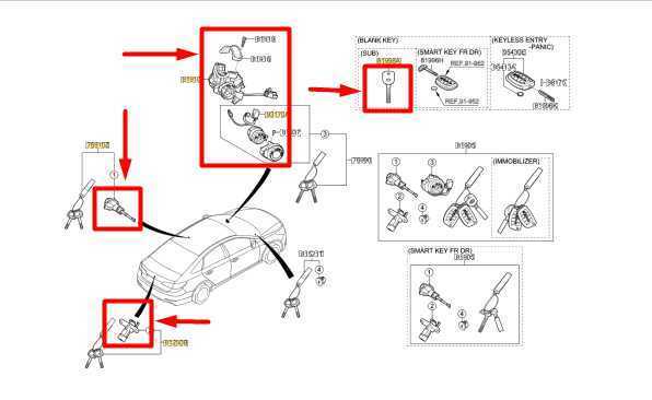 15-19 Hyundai Sonata Ignition Switch Trunk Door Lock Cylinder w/ Key 81910-A4110 - Alshned Auto Parts