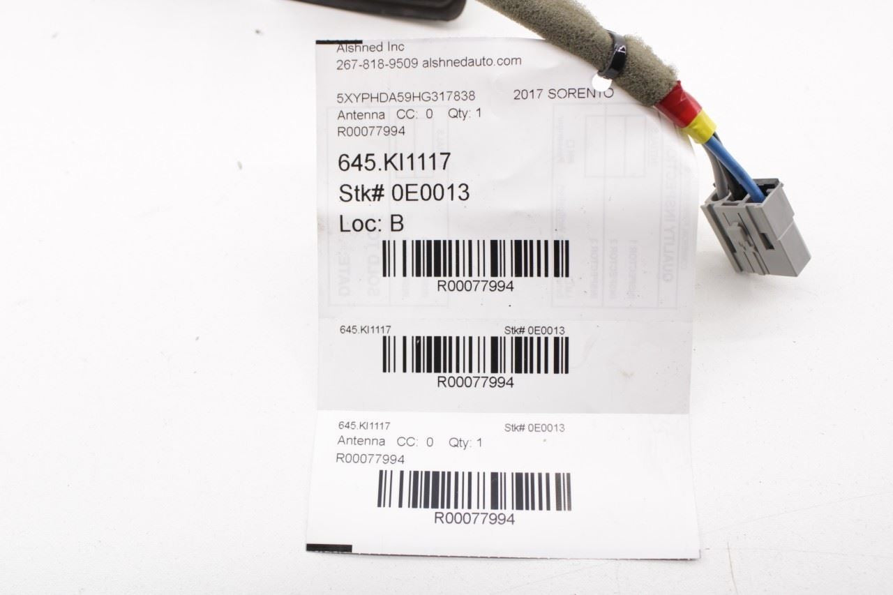 2015-2018 Kia Sorento EX Roof Exterior Shark Fin Antenna 96210-C6100 OEM - Alshned Auto Parts