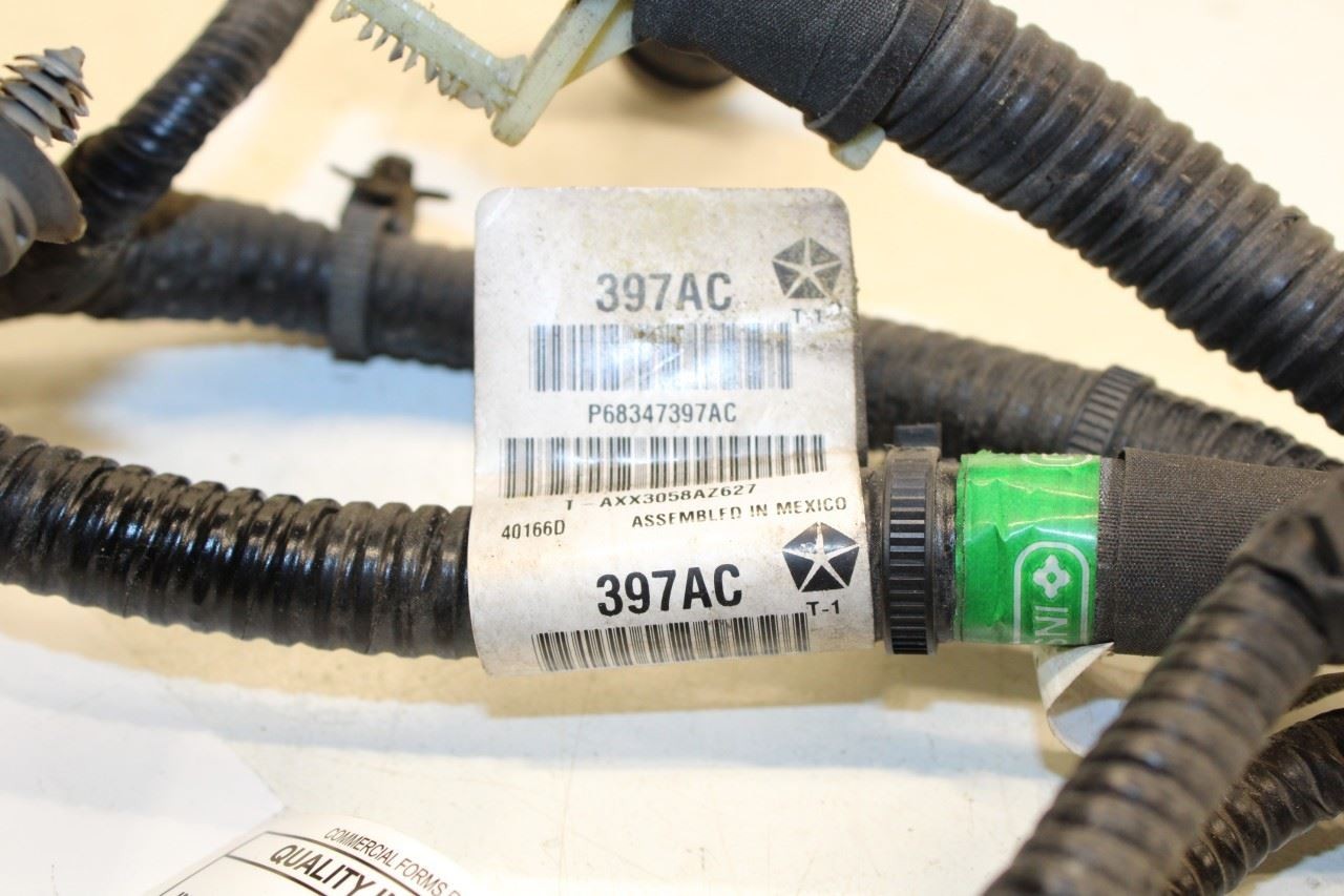 2019 Jeep Cherokee Latitude Rear Bumper Wire Harness w/ Park Sensors 68347397AC - Alshned Auto Parts