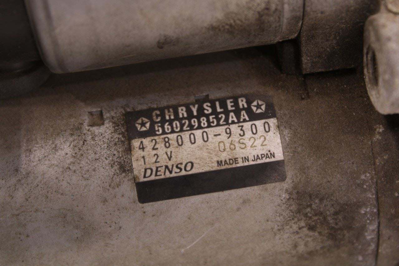 2012-2018 Jeep Wrangler Sport 2dr 3.6L Engine Starter Motor 56029852AA OEM - Alshned Auto Parts