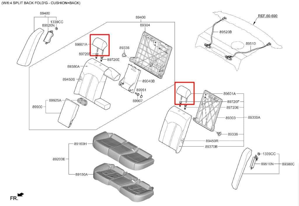 21-24 Kia K5 GTLine 1.6L AWD Rear Right and Left Side 2nd Row Seat Headrest Set - Alshned Auto Parts