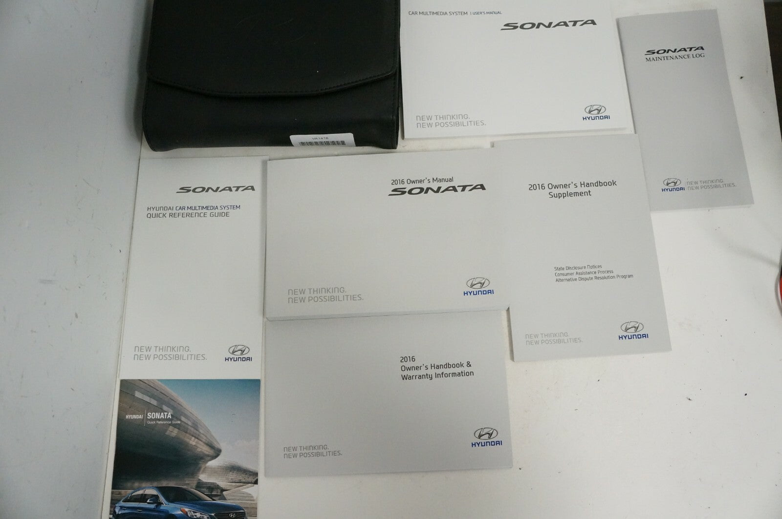 2016 Hyundai Sonata Owners Manual with case car multimedia system user's manual - Alshned Auto Parts
