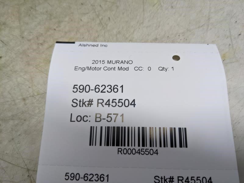 2015-2017 Nissan Murano Engine Computer Control Module ECU ECM 23703-9HP9A OEM - Alshned Auto Parts