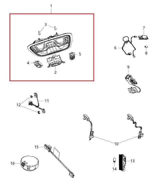 19-21 Jeep Cherokee Latitude FR Roof Overhead Console Dome Light Lamp 5MK051S4AH - Alshned Auto Parts