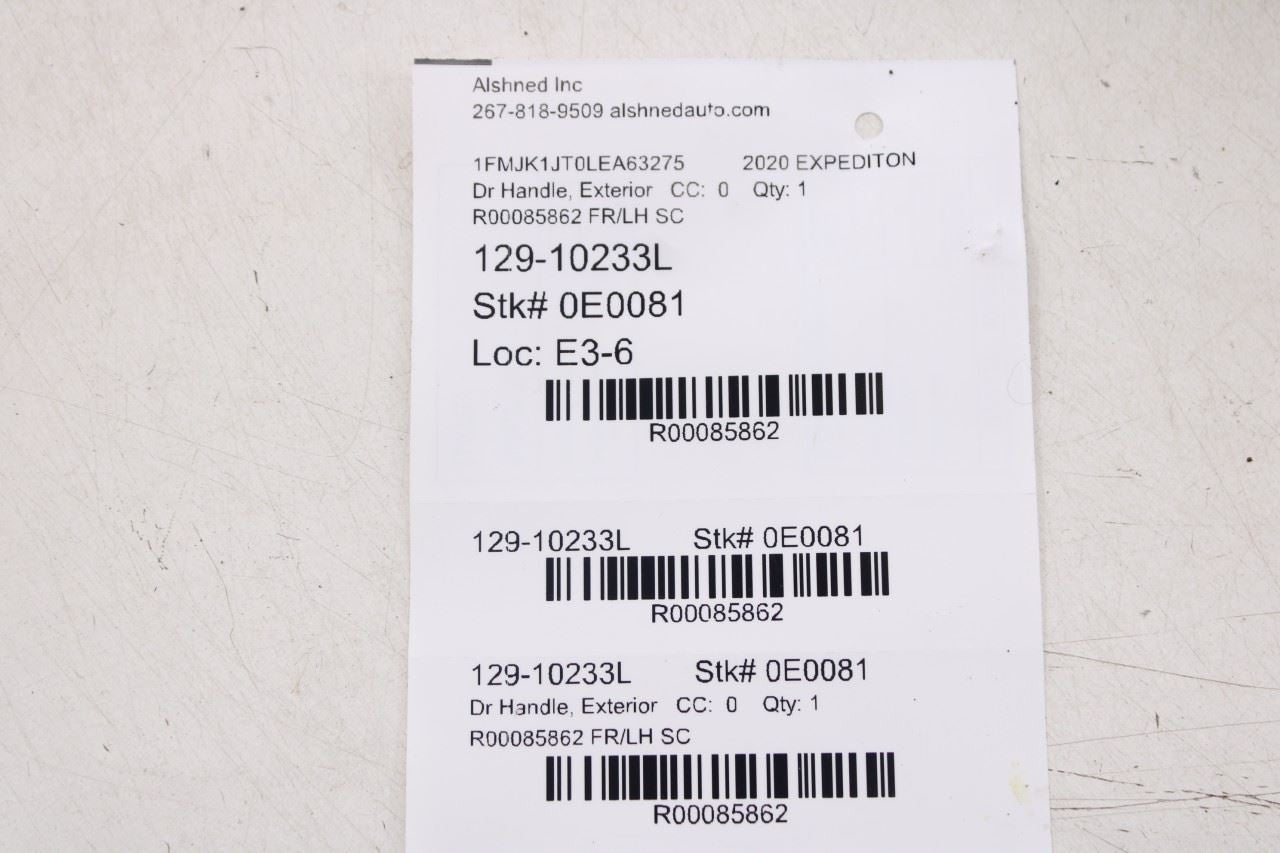 2018-24 Ford Expedition Max XLT 3.5L Front Driver Left Side Door Exterior Handle - Alshned Auto Parts