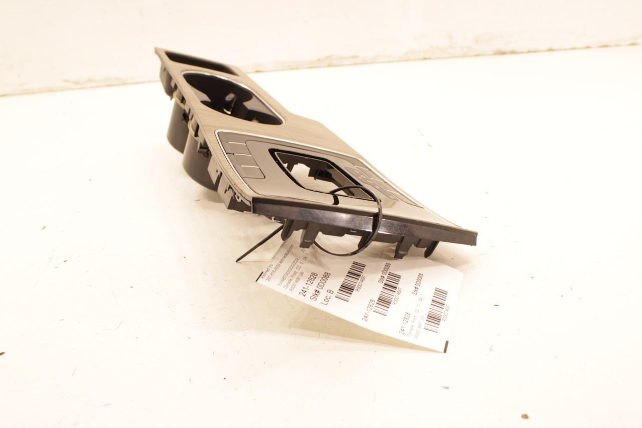 16-19 Volkswagen Passat SE Center Console Shifter Bezel Trim Panel w/ Cup Holder - Alshned Auto Parts