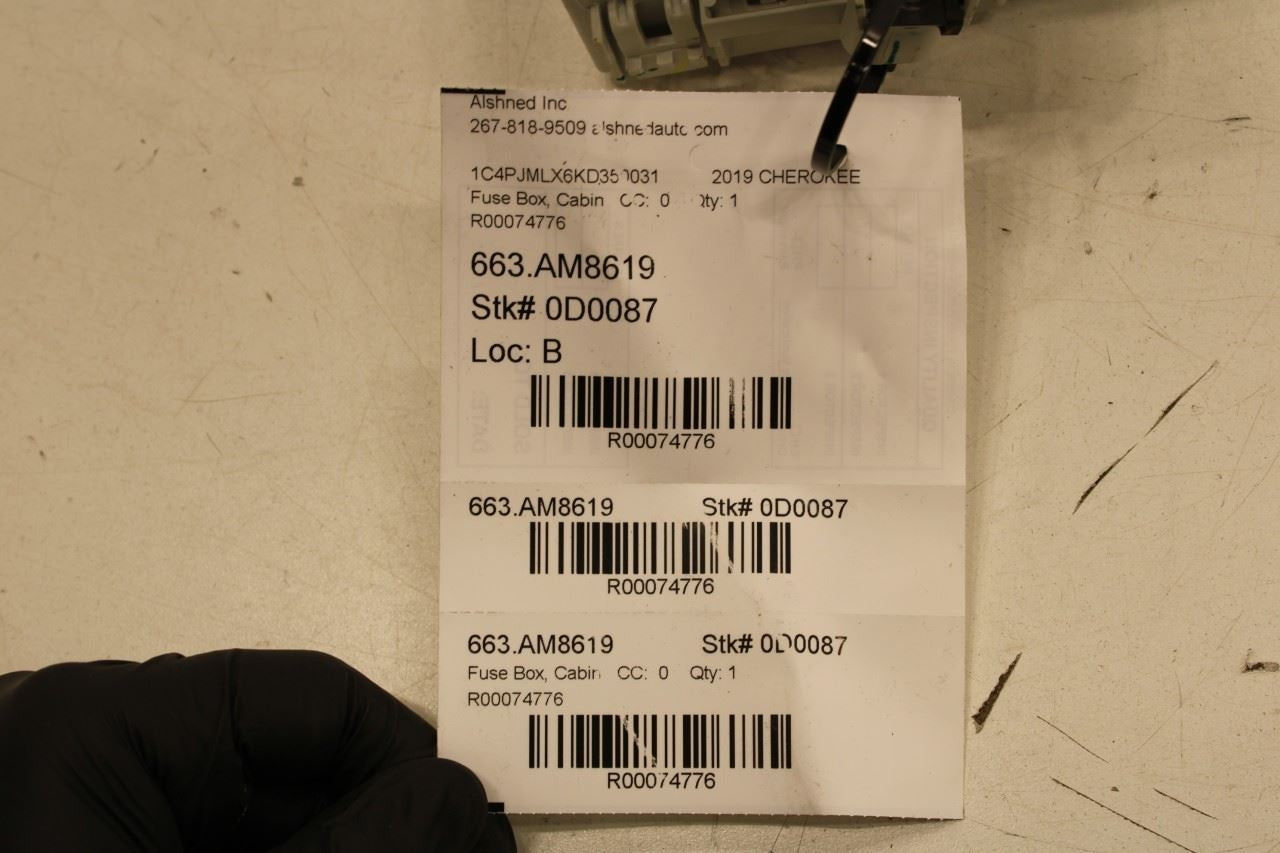 2019 Jeep Cherokee Latitude 3.2L Cabin BCM Body Control Module Fuse Relay Block - Alshned Auto Parts