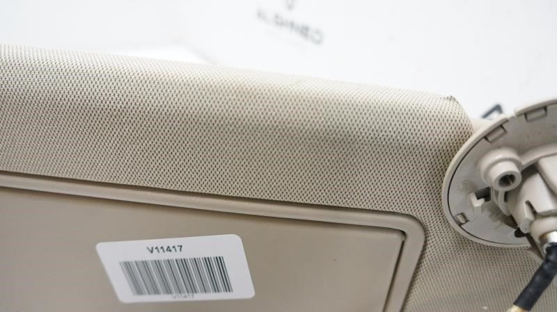 2014 Cadillac CTS Passenger Right Sun Visor Beige 22980479 OEM - Alshned Auto Parts