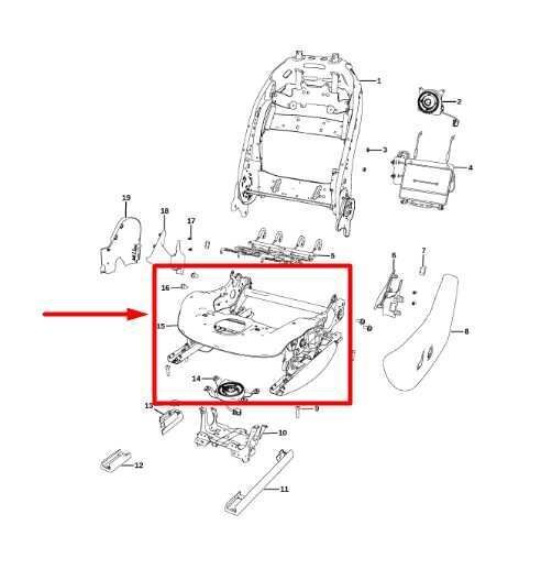 2014-23 Jeep Cherokee FR LH Side Seat Lower Track Frame w/ Motor 68138757AJ OEM - Alshned Auto Parts