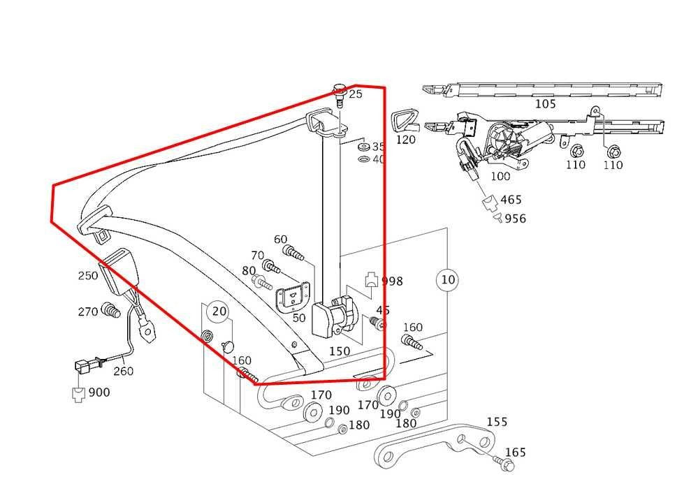 2006-09 Mercedes-Benz CLK 350 RWD Front Passenger Right Side Seat Belt Retractor - Alshned Auto Parts