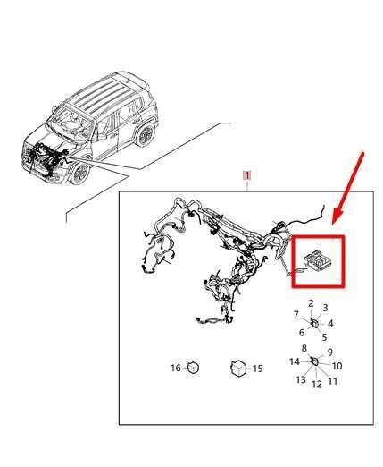 15-20 Jeep Renegade Engine Fuse Box Relay Module w/ Wire Harness 68303981AA OEM - Alshned Auto Parts