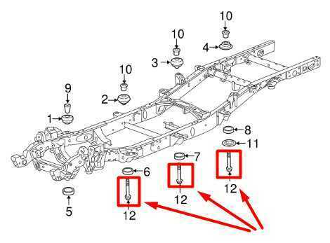 2006-23 Chevy Silverado 1500 Body to Frame Mount Cushion Bolt Set of 8 11601722 - Alshned Auto Parts