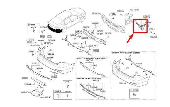 2015-2017 Hyundai Sonata RR Right Passenger Side Bumper Bracket 86616-C2000 OEM - Alshned Auto Parts