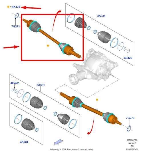 15-2020 Ford Mustang 5.0L AT Rear Right Side CV Axle Half Shaft FR3Z-4K138-J OEM - Alshned Auto Parts