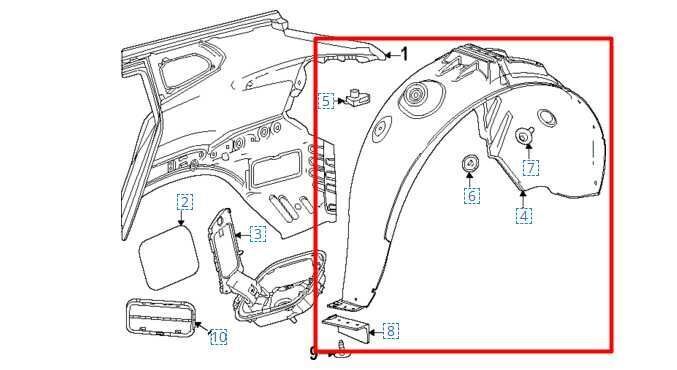 2024-25 Chevrolet Trax Rear Left Quarter Wheelhouse Liner Splash Shield 42846760 - Alshned Auto Parts