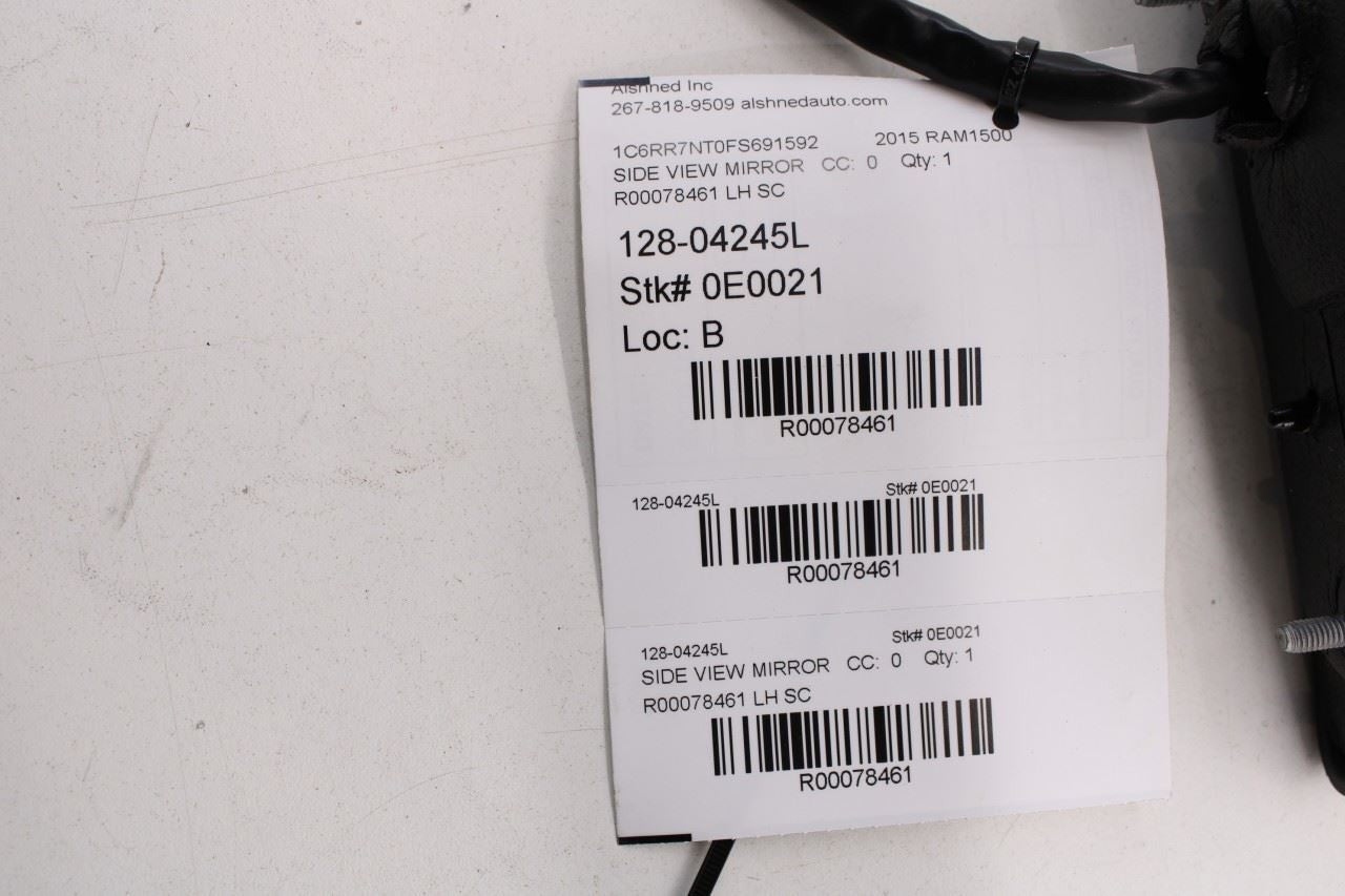 13-20 Ram 1500 Laramie Crew Cab 5.7L 4WD Front Driver Left Side Rear View Mirror - Alshned Auto Parts