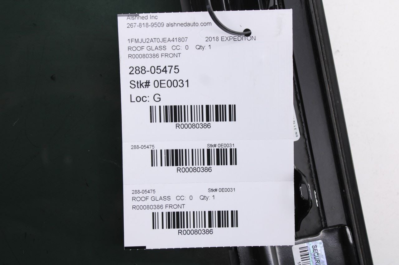 2018-2019 Ford Expedition Limited Front Sunroof Window Glass FL34-16500A18-CA - Alshned Auto Parts