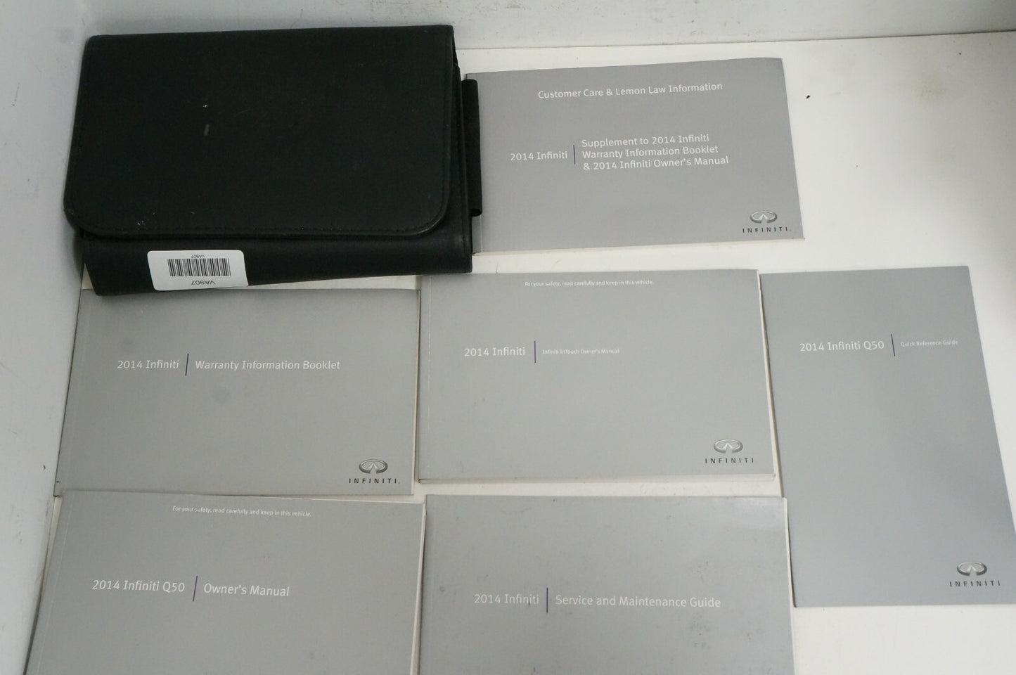 Infiniti Q50 2014 Owners Manual Guide BOOK Set WITH CASE - Alshned Auto Parts