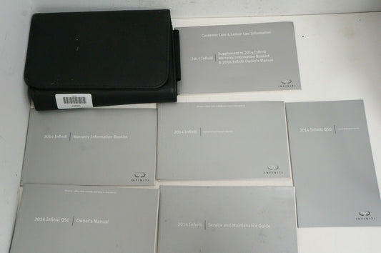 Infiniti Q50 2014 Owners Manual Guide BOOK Set WITH CASE - Alshned Auto Parts