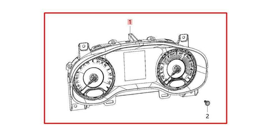 2015-17 Jeep Renegade Speed Gauge Instrument Cluster 129K Mileage 6QW75KXHAA OEM - Alshned Auto Parts