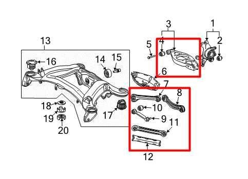 06-09 Mercedes-Benz CLK 350 3.5L RWD Rear Passenger RH Side Control Arm Set of 5 - Alshned Auto Parts
