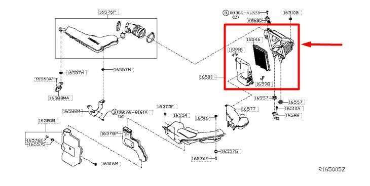 2014-2020 Nissan Rogue 2.5L Air Intake Cleaner Assembly 16500-4BA3A OEM - Alshned Auto Parts