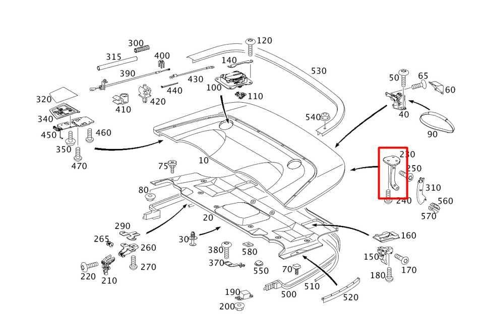 06-09 Mercedes-Benz CLK 350 Rear RH LH Convertible Case Cover Lift Cylinder Set - Alshned Auto Parts