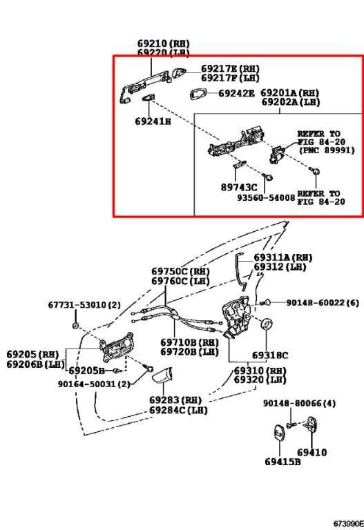 2006-15 Lexus IS250 2.5L Front Left Side Door Exterior Handle 69220-53040-A2 OEM - Alshned Auto Parts