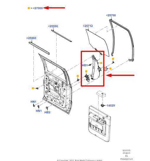 13-16 Ford F250 SD Rear Right Door Window Regulator w/ Motor CC3Z-2627000-D OEM - Alshned Auto Parts