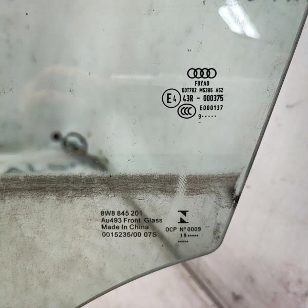 2019-2023 Audi S5 Sportback Front Left Driver Side Door Window Glass 8W8-845-201 - Alshned Auto Parts