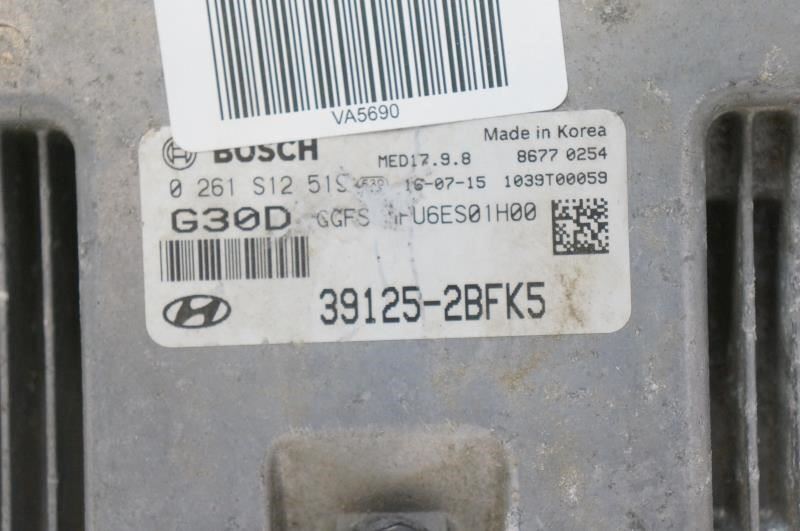 16-17 Hyundai Veloster Engine Computer Control Module ECU ECM 39125-2BFK5 OEM - Alshned Auto Parts