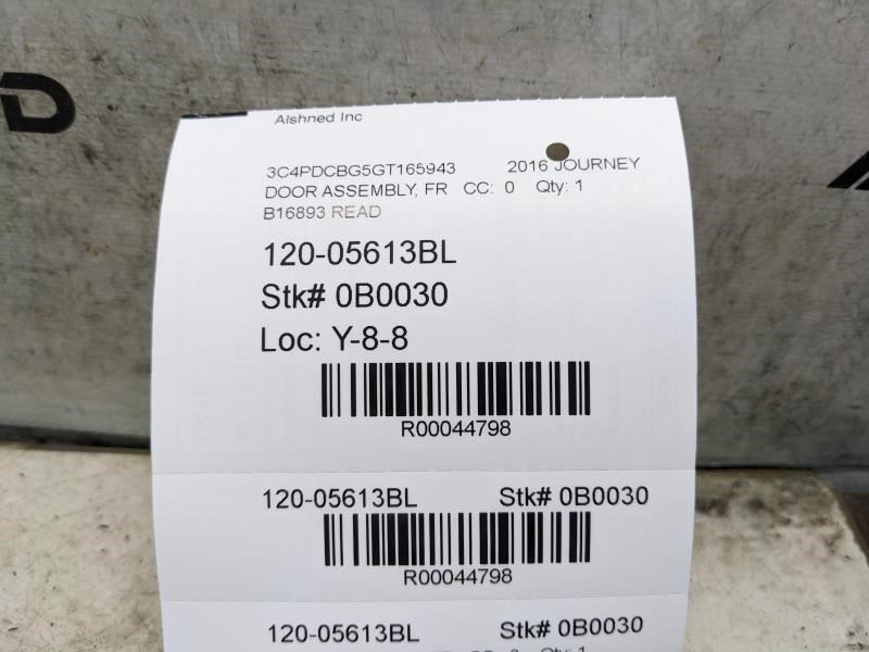 2011-2020 Dodge Journey Front Left Driver Door Shell Panel 68067471AD OEM *ReaD* - Alshned Auto Parts