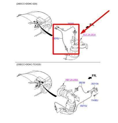 2015-19 Hyundai Sonata 2.4L Front & Rear Emission Oxygen Sensors 39210-2G240 - Alshned Auto Parts