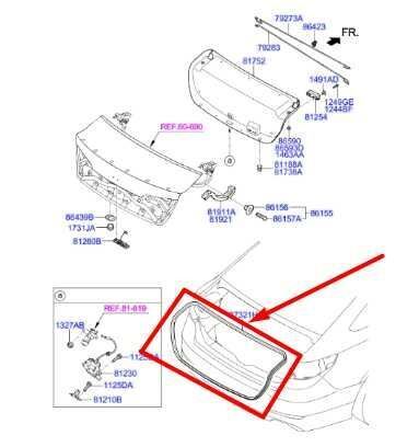 2015-2017 Hyundai Sonata Rear Trunk Lid Weatherstrip 87321-C2000 OEM - Alshned Auto Parts