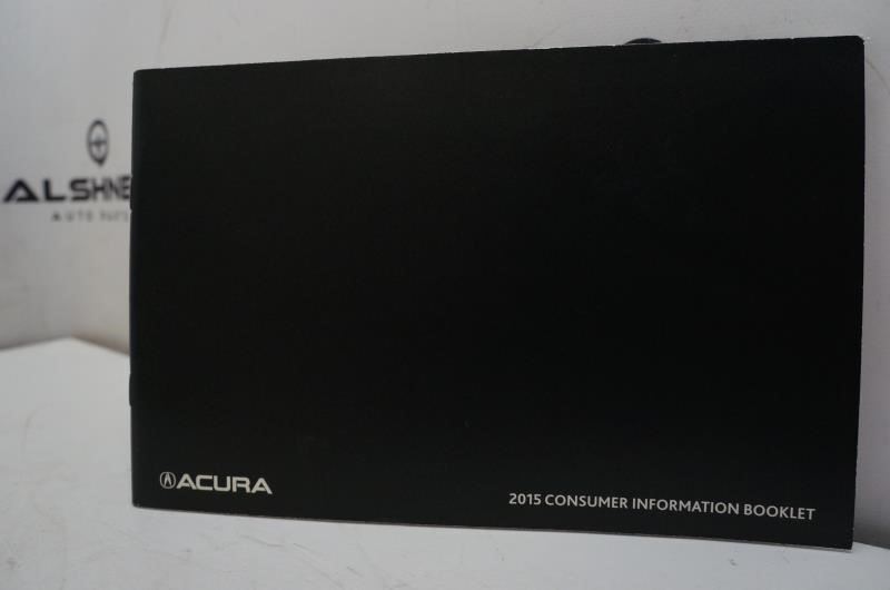 2015 Acura TLX Owner's Guide Customer Maintenance inf. with Case - Alshned Auto Parts