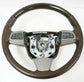 2012 Cadillac SRX Leather & Wood Steering Wheel W/ Controls Brown OEM 20995629 - Alshned Auto Parts