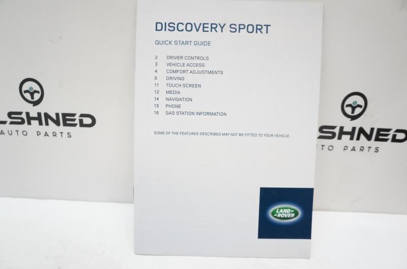 2015 Land Rover Discovery Sport Owner's Handbook Set with Case - Alshned Auto Parts