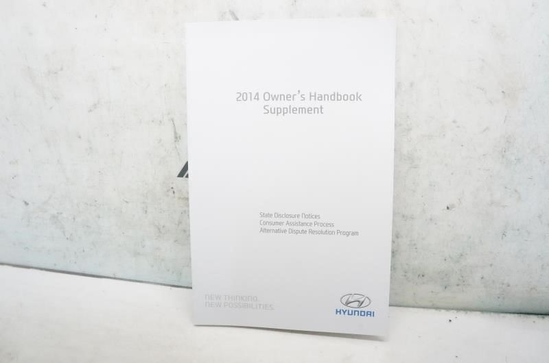 2014 Hyundai Azera Owners Manual set with Case E3V0-EU3DB OEM - Alshned Auto Parts