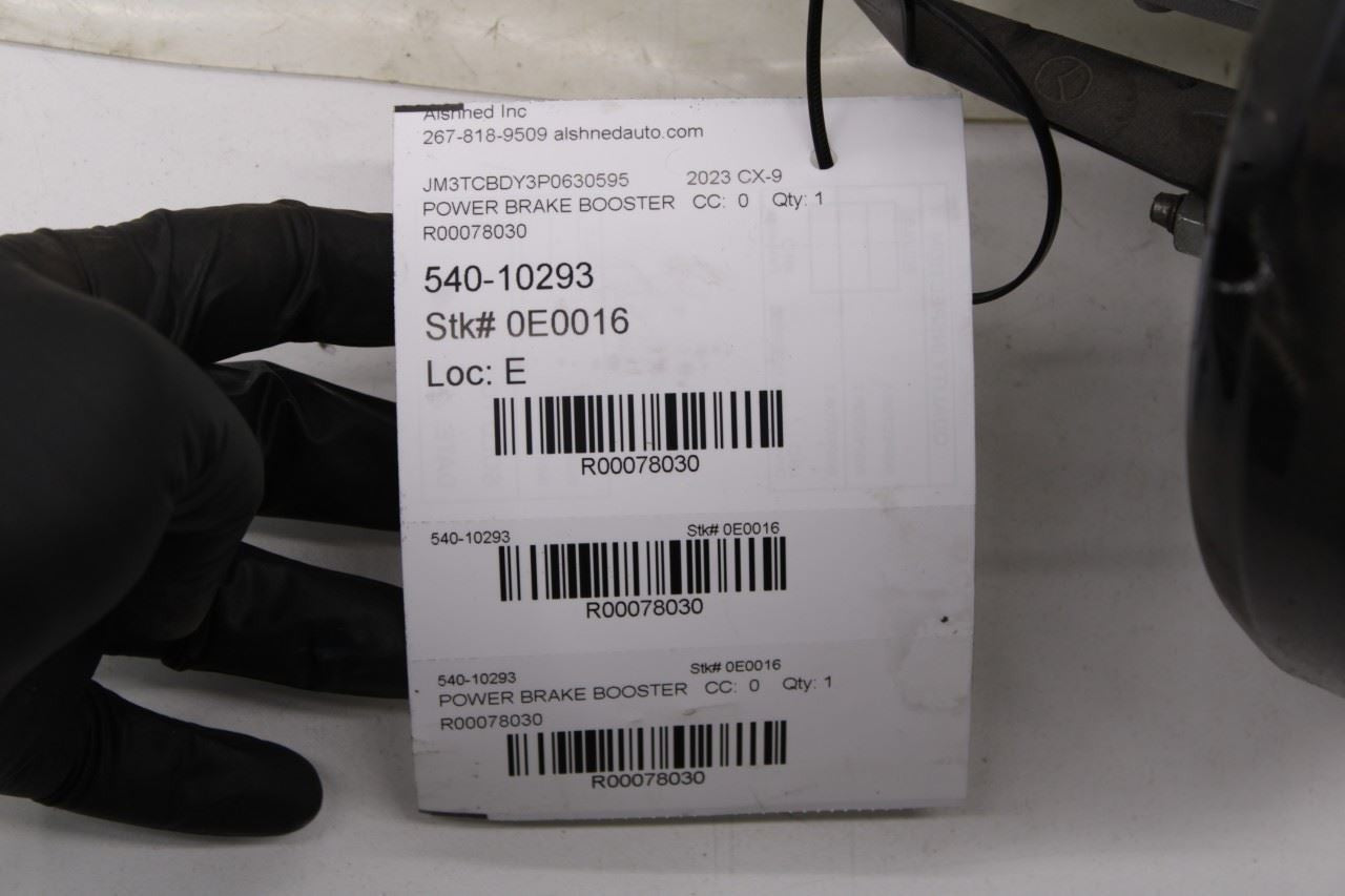 16-23 Mazda CX-9 Grand Touring Power Brake Booster w/ Brake Master Cylinder OEM - Alshned Auto Parts