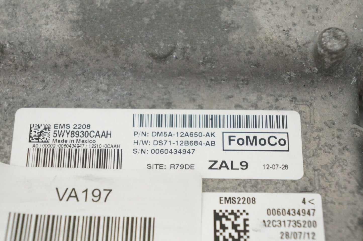 2013 Ford C-MAX Engine ECM Control Module ECU DM5A12A650AK OEM - Alshned Auto Parts