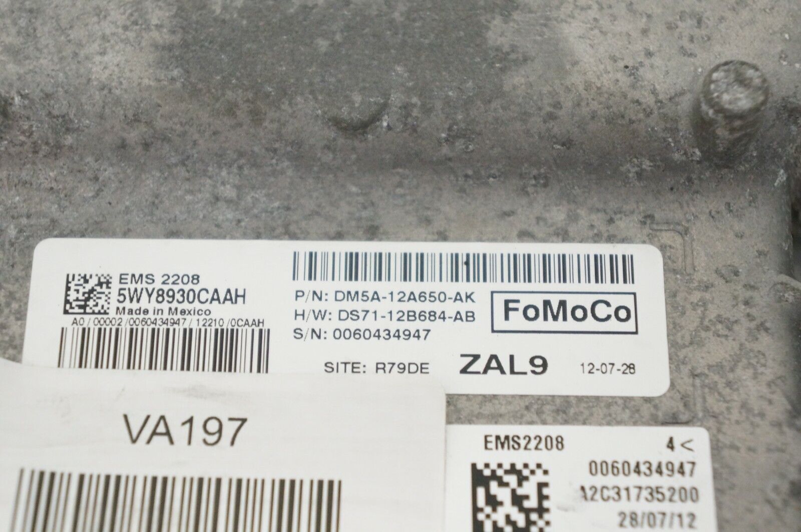 2013 Ford C-MAX Engine ECM Control Module ECU DM5A12A650AK OEM - Alshned Auto Parts