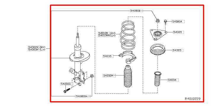 2014-2018 Nissan Rogue 2.5L Front Left Side Shock Strut Absorber 54303-4BF1C OEM - Alshned Auto Parts