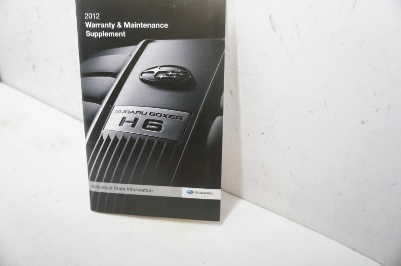 2012 Subaru Impreza Owner's Manual Book Set with Case - Alshned Auto Parts