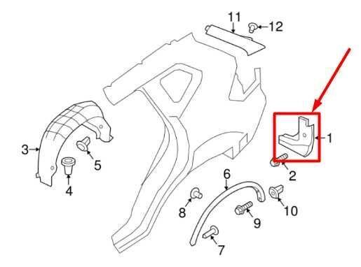 2014-2020 Nissan Rogue Rear Mud Flap Splash Shield Guard Pair 78813-4BA0A OEM - Alshned Auto Parts