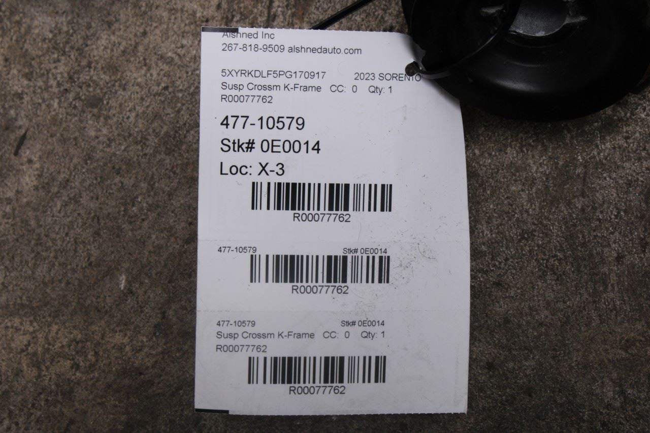 2021-23 Kia Sorento XLine SX Prestige AWD Rear Crossmember Subframe 55405P2200 - Alshned Auto Parts